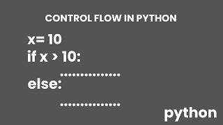Control Flow in Python - If, Elif , Else statement