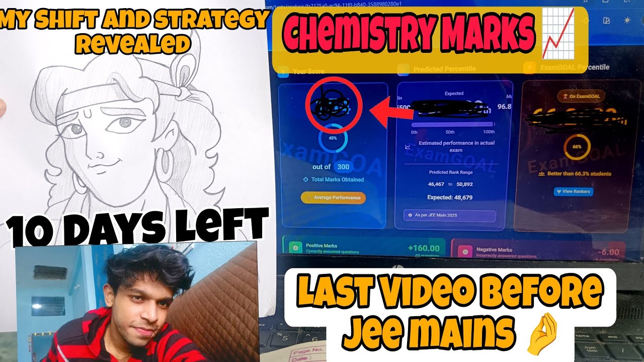 10 Days Left… Aur Ye Ho Raha Hai 🙂 Test score | Jee 2026