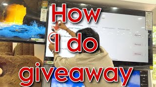 How Do I Giveaway
