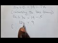 How to solve equation removing the brackets #youtubelearning #shorts #trending 