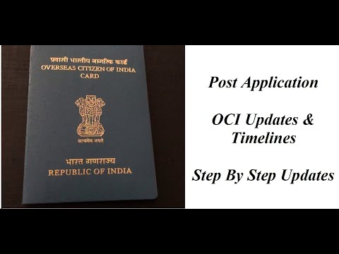 OCI Application Updates & Processing Timelines| BLS Canada| Overseas Citizenship of India| Minor OCI