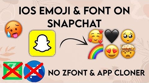 Get Both iOS Emoji & Font On Snapchat || No zfont & app cloner ||  its Snow00