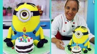 Minions cake step by step