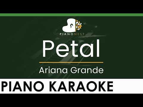 Ariana Grande - petal - LOWER Key (Piano Karaoke Instrumental)