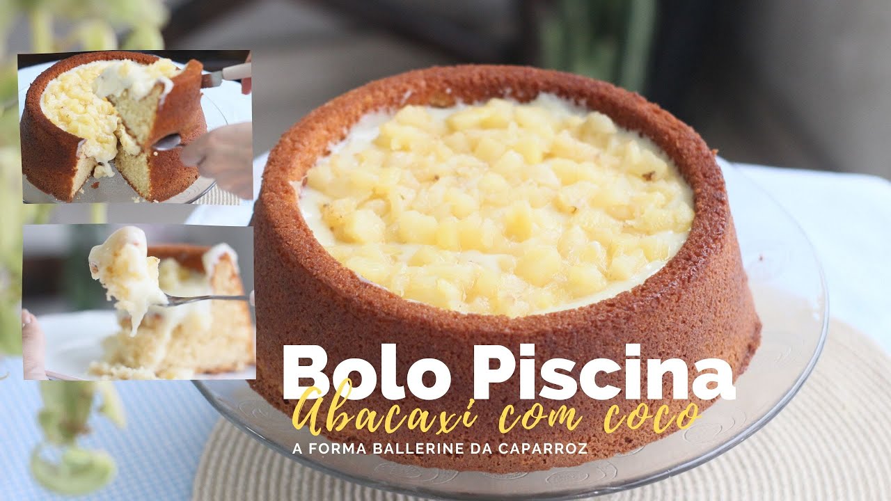 FAÇA E VENDA Bolo Piscina BALLERINE |Abacaxi com coco