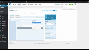 ecwid drop down variations