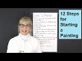 12 Steps for Starting a Painting / Art with Adele