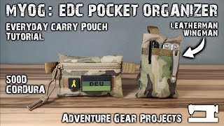 MYOG: EDC POCKET ORGANIZER - DIY - Tutorial - Everyday Carry - Leatherman - Adventure Gear Projects image