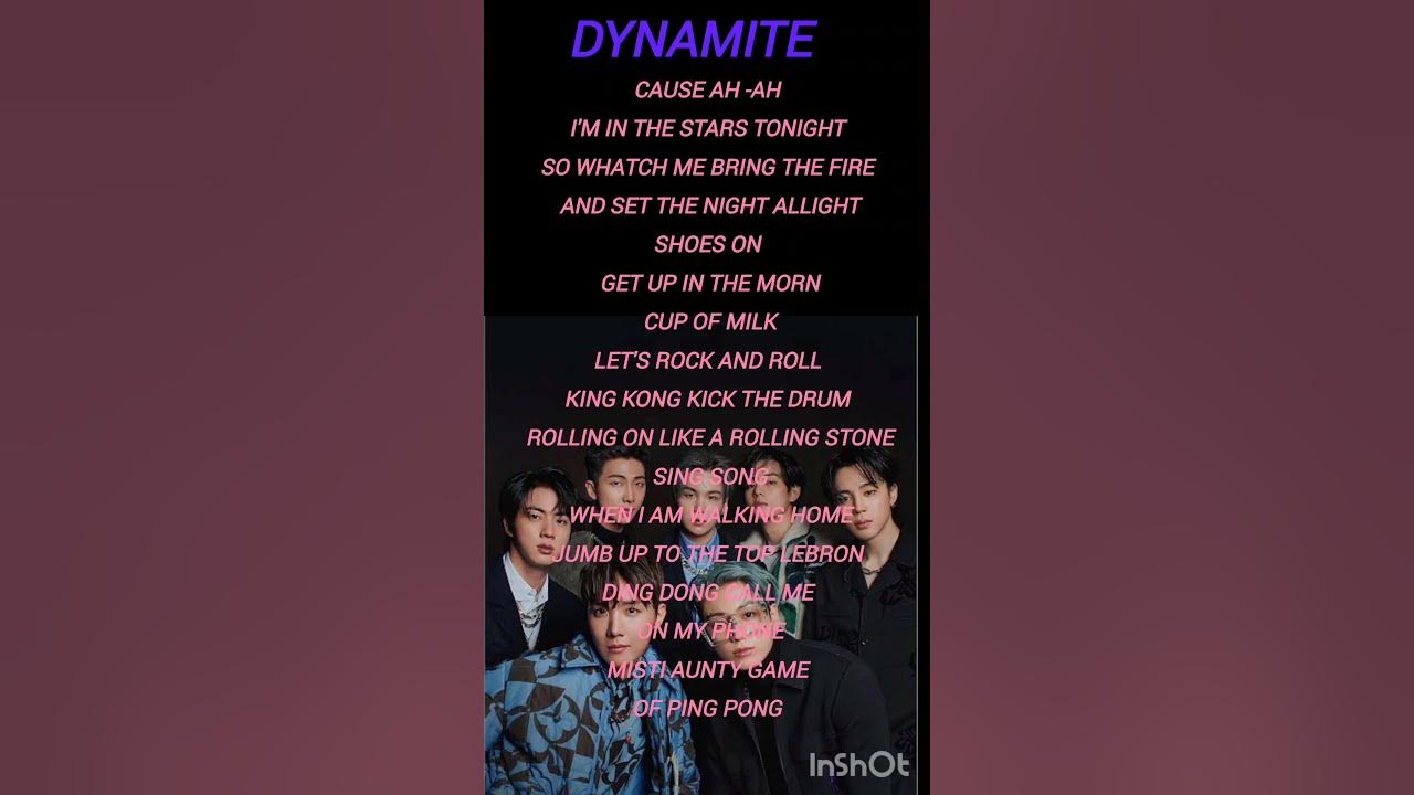 dynamite #shorts #bts  #songlyrics