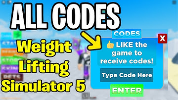 *ALL CODES* Weight Lifting Simulator 5 ROBLOX