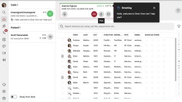 How To Park a Call with 8x8 Frontdesk