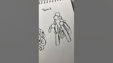 How to draw body in teams #drawing #stickman #tutorial #fpy