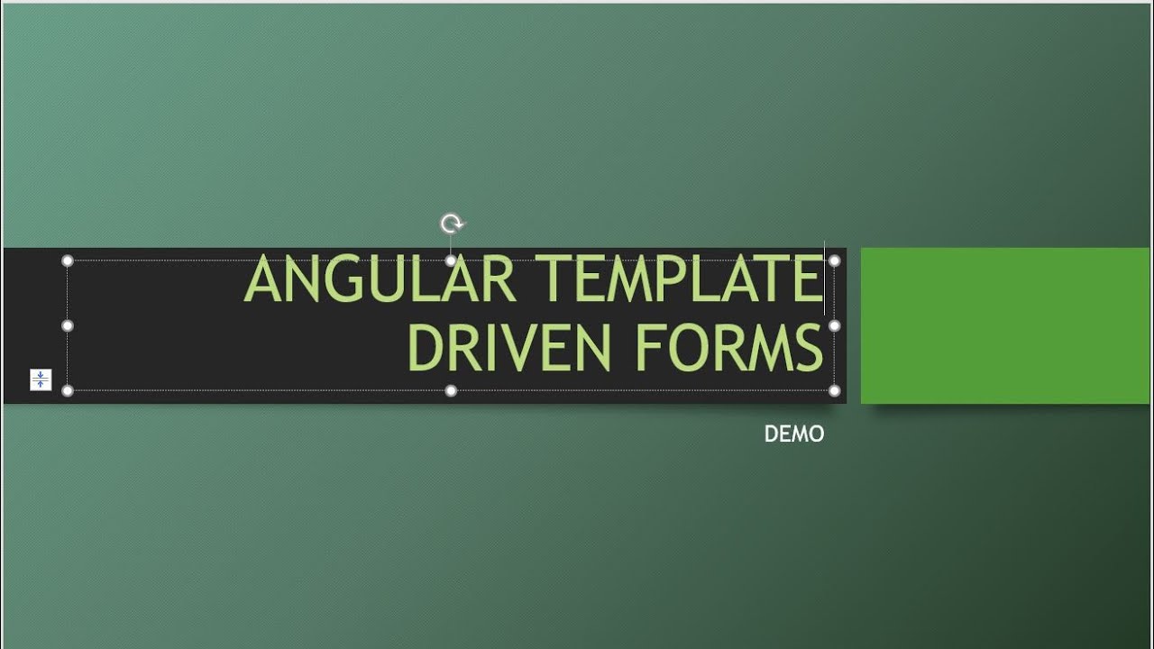 Angular Template Driven Forms - YouTube
