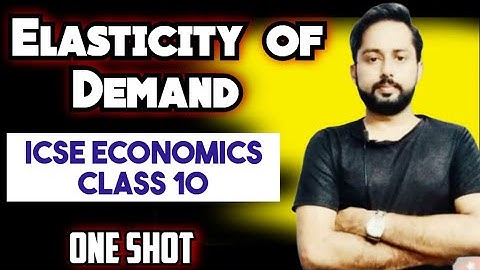Elasticity of Demand Class| Elasticity of Demand Class 10 ICSE | ICSE Economics Class 10 | 2024-25 |
