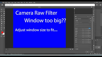 How to fix #camera raw filter window too big issue || in photoshop for 14 inch laptop #photoshop