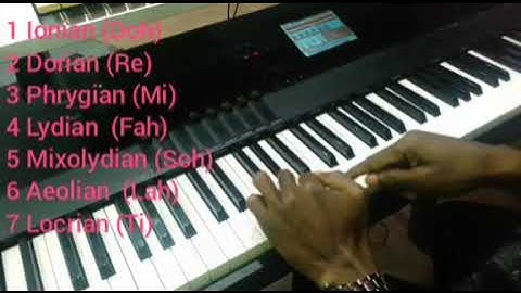 How to Play Mode on the Piano #Part 1