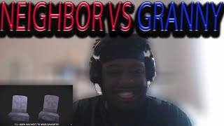 Granny vs. Hello Neighbor - Video Game Rap Battle (SFM) | REACTION!