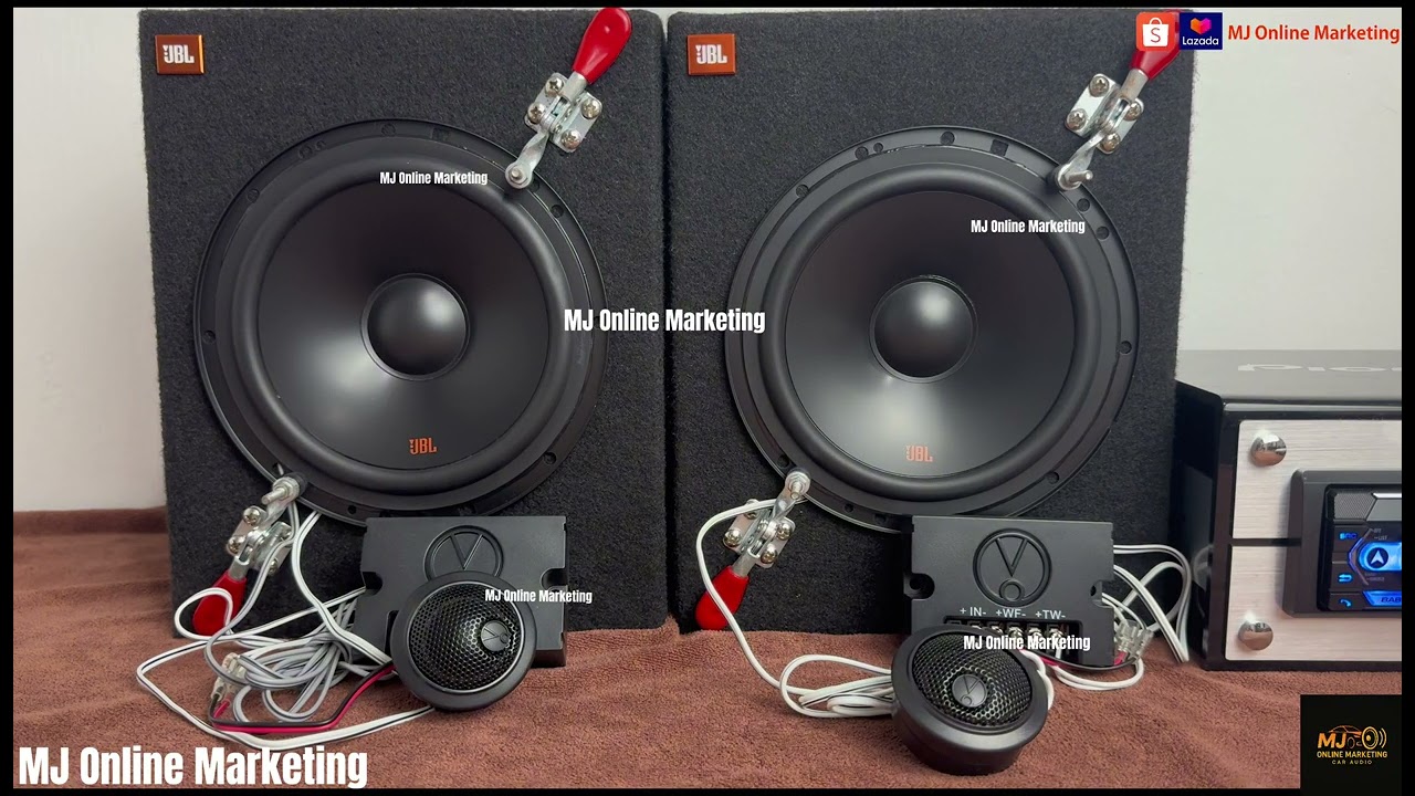JBL Stage 2 604C 6.5 inch 2Way Component Set Bass Boosted Testing + Sound Clarity Testing with BOX