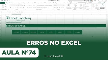 Como resolver Erros no Excel - Curso Excel
