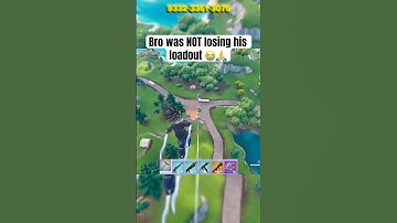 Bro was saving his loadout at all costs 💀 #fortnite #fortniteclips #gaming