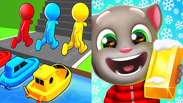 Shape shift VS Talking Tom Gold Run - All Level Gameplay Walkthrough Android iOS Ep1