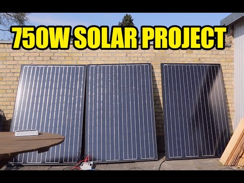 750W Victron Solar Project - All 3 Panels Test - Part 2