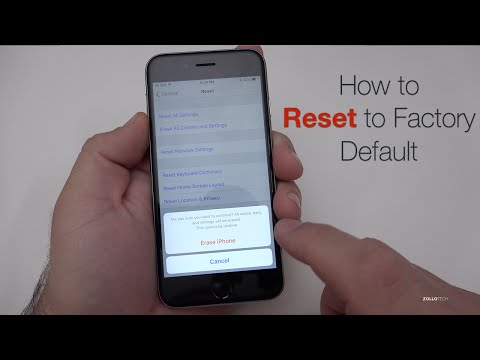 How to Reset iPhone To Factory Default