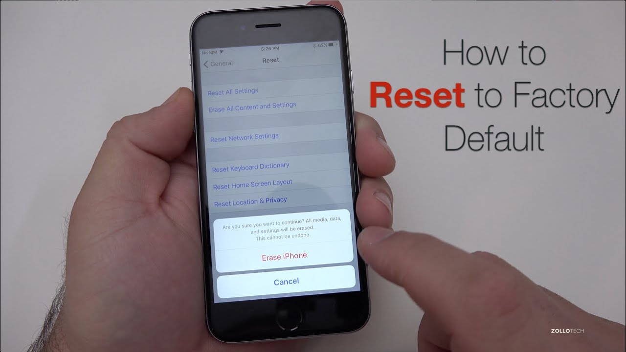 Three Approaches To Tough Reset An Iphone Wikihow