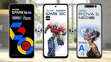 Tecno Spark Go 5G Vs Tecno Spark 30c Vs Tecno Pova 6 Neo