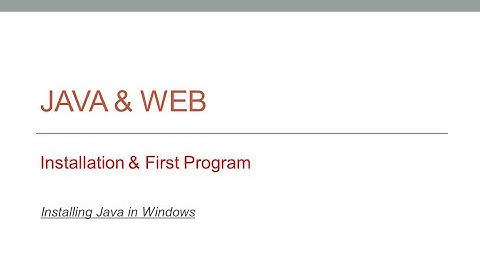 Download and Install Java 8 ( JDK 8 ) on windows 7 , 8 and 10