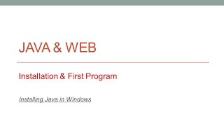 Download and Install Java 8 ( JDK 8 ) on windows 7 , 8 and 10