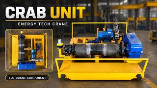 Heavy-Duty Crab Unit for Double Girder EOT Crane | Energy Tech Crane #eotcrane