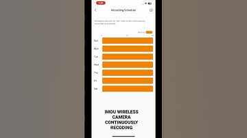 Imou wireless camera continuously recording enable