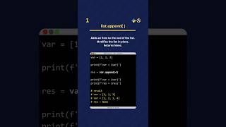 [2/12] Python List Methods #python #programming #aviosit