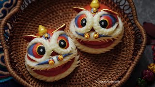 醒獅饅頭 | Lion Dance Steam Buns