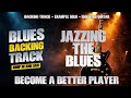 Smooth Jazzy Blues Backing Track + Solo Example &amp; Isolated Guitar 🎸