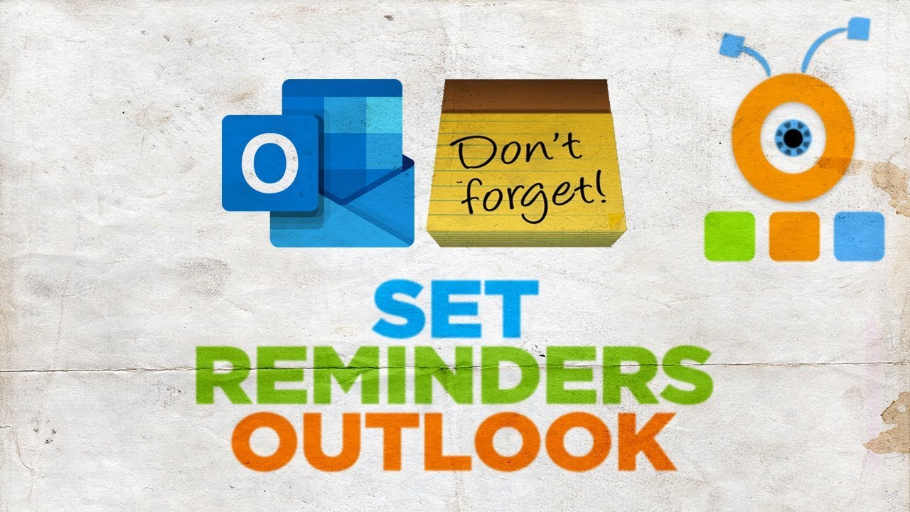 How to Set Reminders in Outlook YouTube