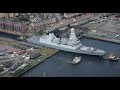 HMS Duncan Squeezes Along The Thames In Stunning 360° Timelapse | Forces TV