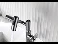 Lefton singlehole rotatable bathroom faucet with temperature displaybf2204