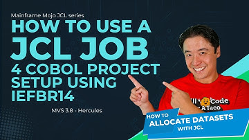 How to use a JCL JOB 4 Cobol Project Setup using IEFBR14 utility to allocate partition data sets