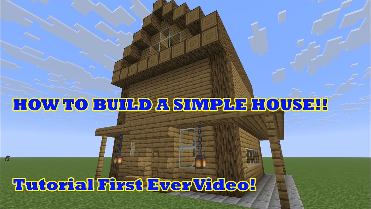 How to Build a Simple House in Minecraft | Creative Build |ᶜʳᵒⁿᵈᵉʳʳ ...