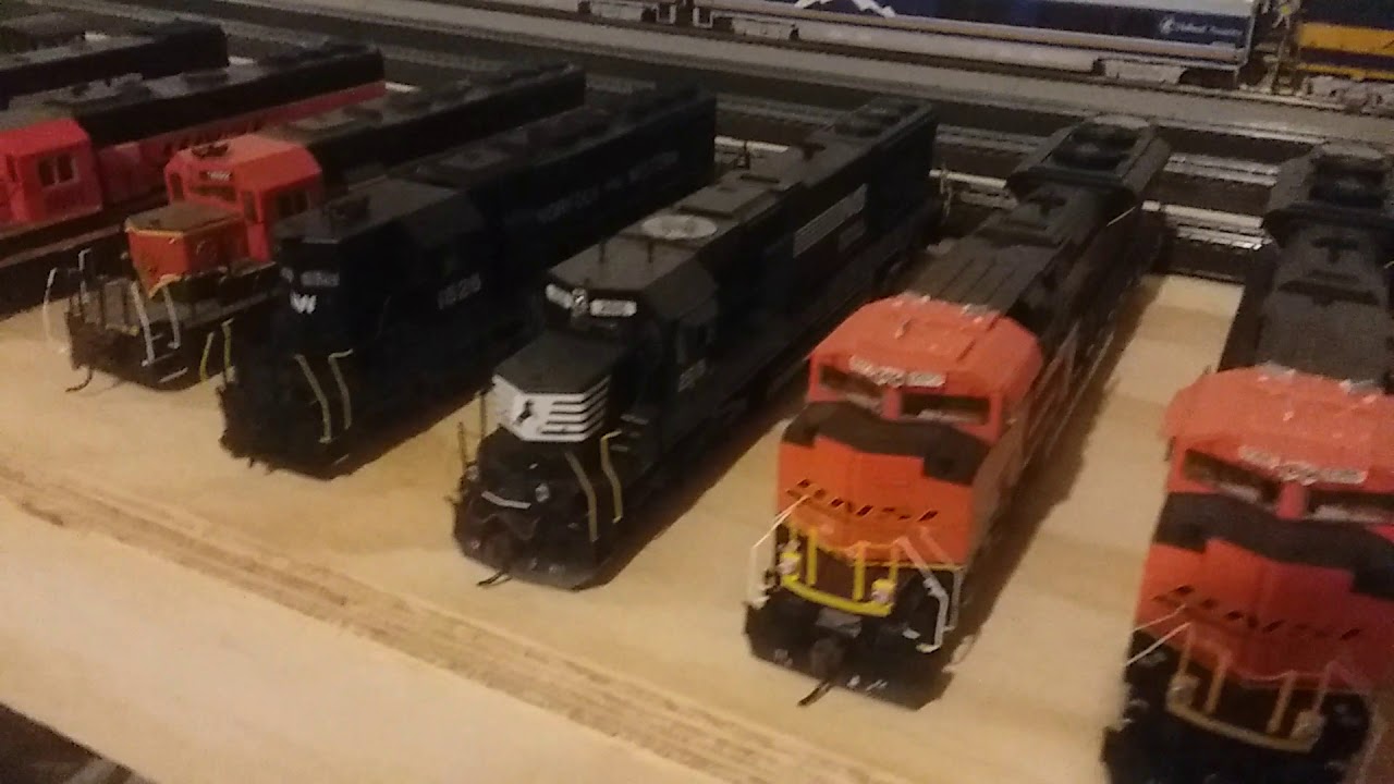 Modern ho Norfolk Southern/Bnsf locomotive Roster - YouTube