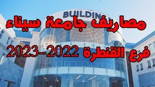 مصاريف جامعة سيناء فرع القنطرة 2022 | مصاريف جامعة سيناء 2022