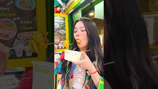 Seoul street food MUKBANG🌭🍭 #shorts #funny #viral