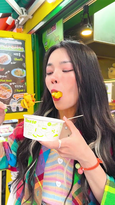 Seoul street food MUKBANG🌭🍭 #shorts #funny #viral