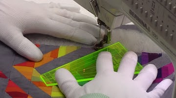 Machine Quilt Straight Lines with Rulers - Beginner Quilting Tutorial with Leah Day