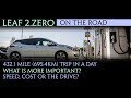 Nissan Leaf 2018 - 432.1 mile (695km) trip in a day. Adjusting driving from test to date.