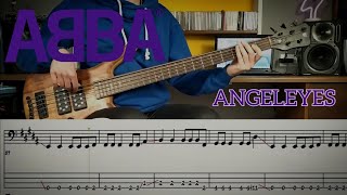 ABBA - Angeleyes /// Bass Line Cover [Play Along Tab]