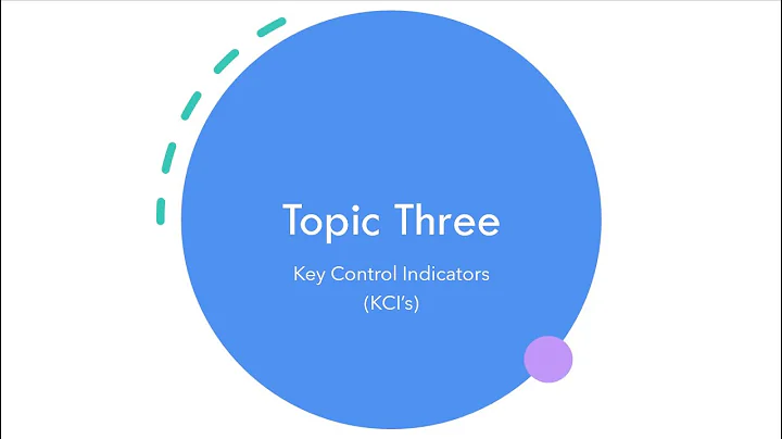 Quality Indicator's - Key Control Indicators (KCI's)