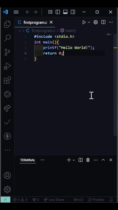 How to Write Your First Program in C (Step-by-Step) #coding # ...